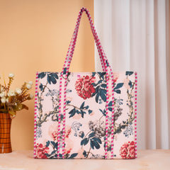 Stylish Tote Bag | Eco-Friendly Reusable Beach & Travel Tote | Fashionable Women’s Handbag with Print Design