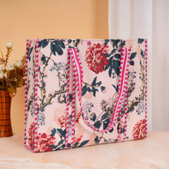 Stylish Tote Bag | Eco-Friendly Reusable Beach & Travel Tote | Fashionable Women’s Handbag with Print Design
