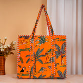 Stylish Tote Bag | Eco-Friendly Reusable Beach & Travel Tote | Fashionable Women’s Handbag with Print Design
