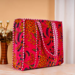 Stylish Tote Bag | Eco-Friendly Reusable Beach & Travel Tote | Fashionable Women’s Handbag with Print Design