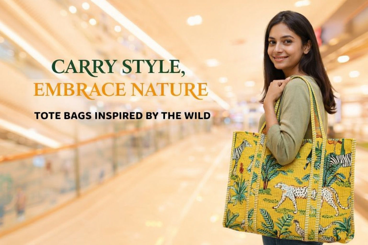 Stylish Tote Bag | Eco-Friendly Reusable Beach & Travel Tote | Fashionable Women’s Handbag with Print Design