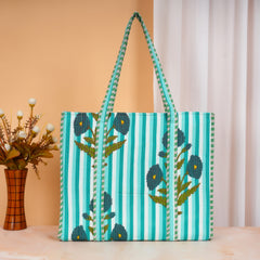 Stylish Tote Bag | Eco-Friendly Reusable Beach & Travel Tote | Fashionable Women’s Handbag with Print Design