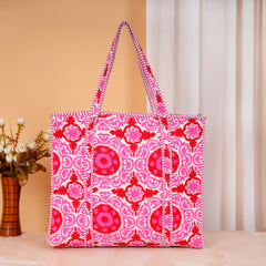 Stylish Tote Bag | Eco-Friendly Reusable Beach & Travel Tote | Fashionable Women’s Handbag with Print Design
