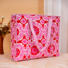 Stylish Tote Bag | Eco-Friendly Reusable Beach & Travel Tote | Fashionable Women’s Handbag with Print Design