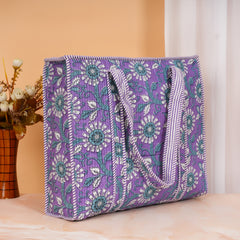 Stylish Tote Bag | Eco-Friendly Reusable Beach & Travel Tote | Fashionable Women’s Handbag with Print Design