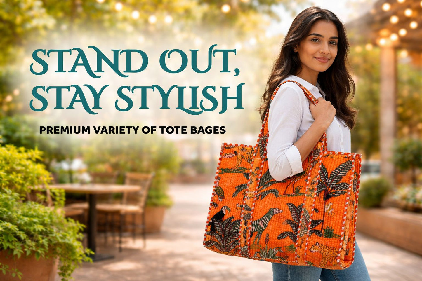 Stylish Tote Bag | Eco-Friendly Reusable Beach & Travel Tote